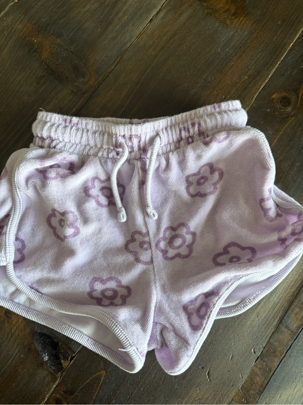 Zara Purple Flower Shorts Size 18/24 Month